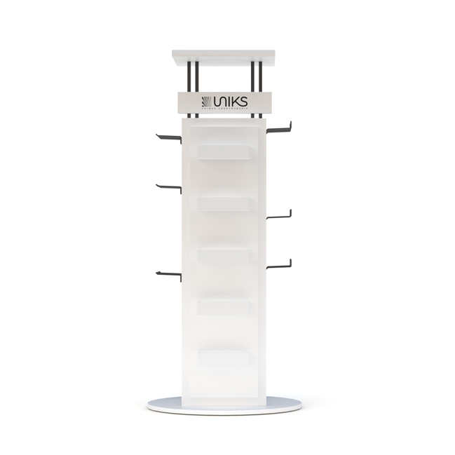 Rotating tile rack