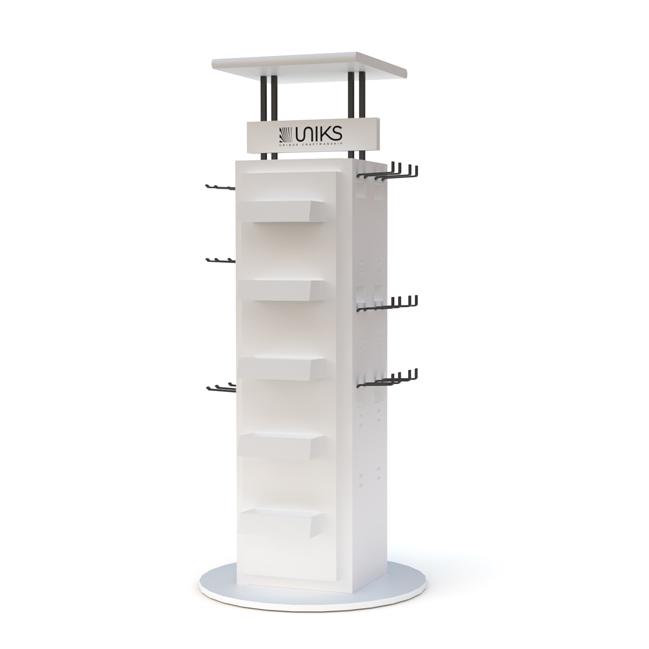 Rotating tile rack