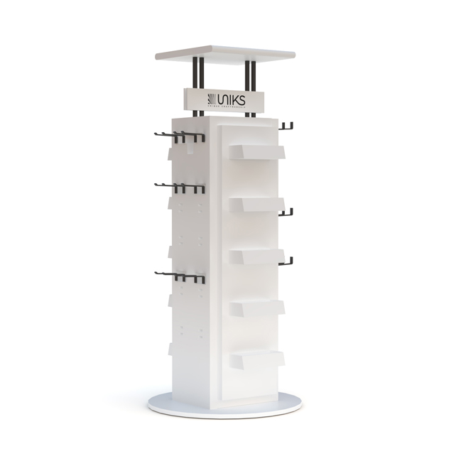 Rotating tile rack