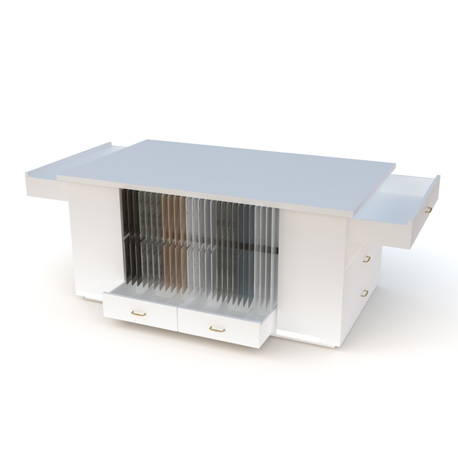 Desktop tile rack