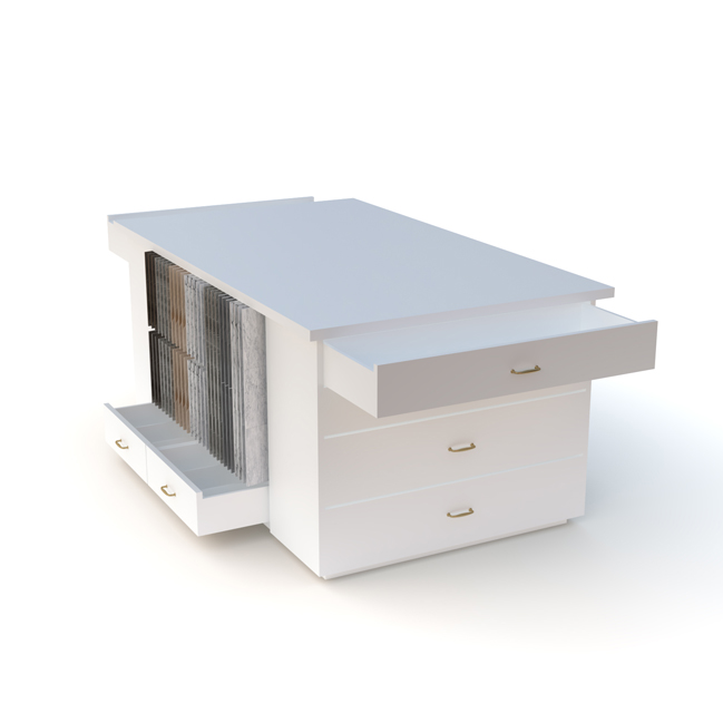 Desktop tile rack