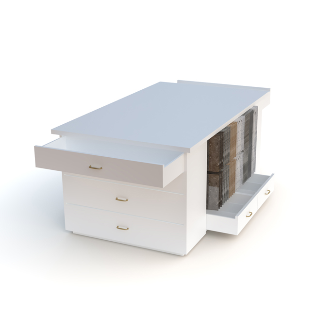 Desktop tile rack