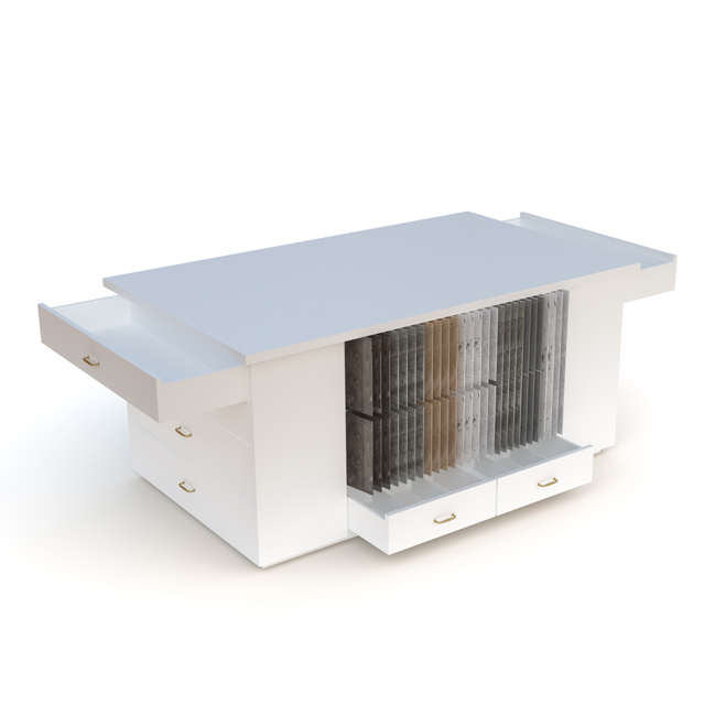 Desktop tile rack